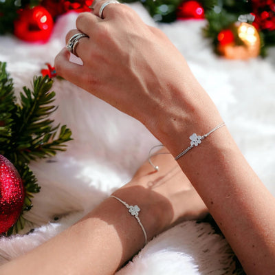 Letterbox Love Pave Cord Bracelet - Merry Christmas From the Dog