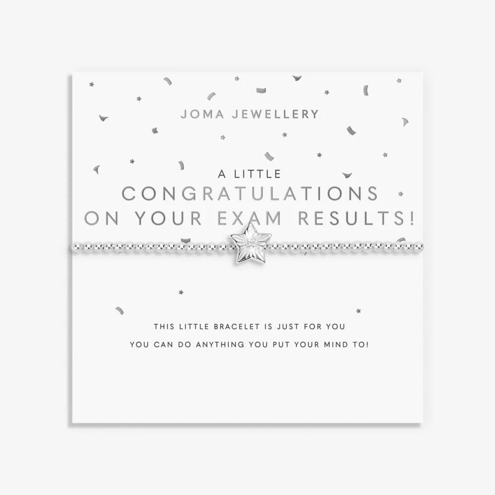 Joma Jewellery - 'A Little Congratulations on Your Exams' Bracelet -Silver