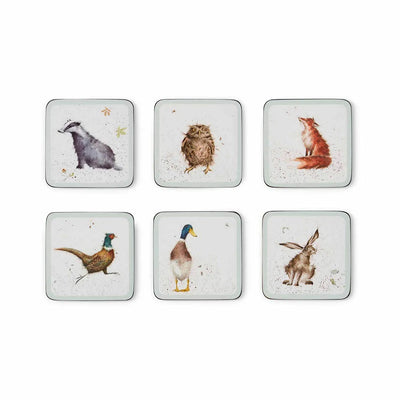 Wrendale Coaster Set - Pack of 6 Assorted