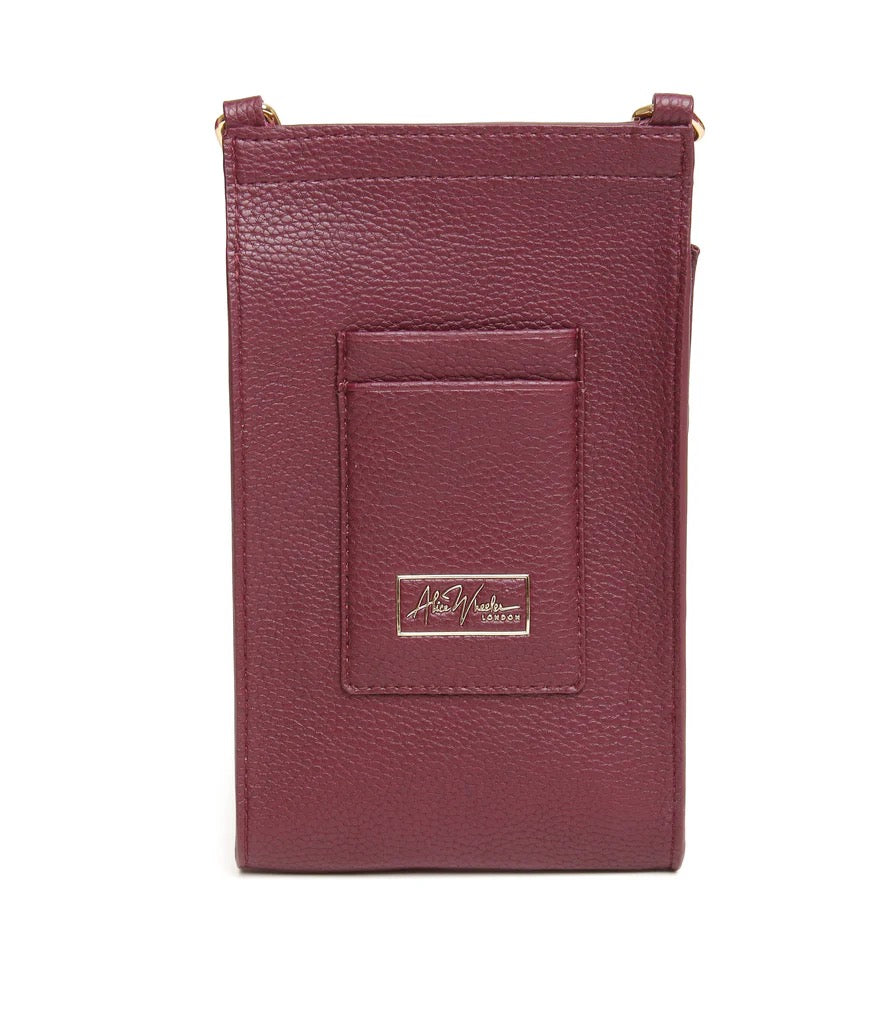 Alice Wheeler Mini Bloomsbury Crossbody Phone Bag - Fig