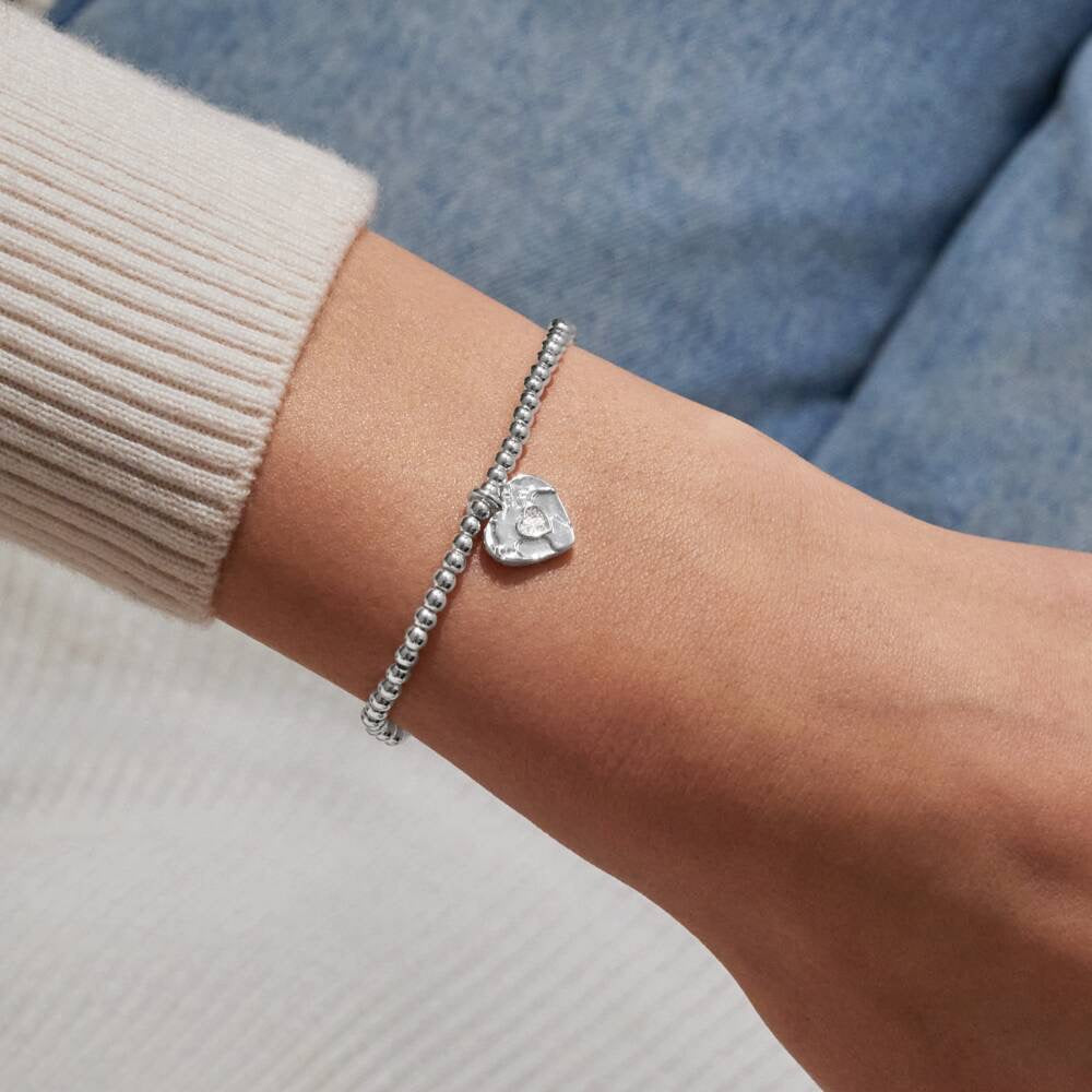 Joma Jewellery - 'A Little Your Friendship Means the World To Me' Bracelet -Silver