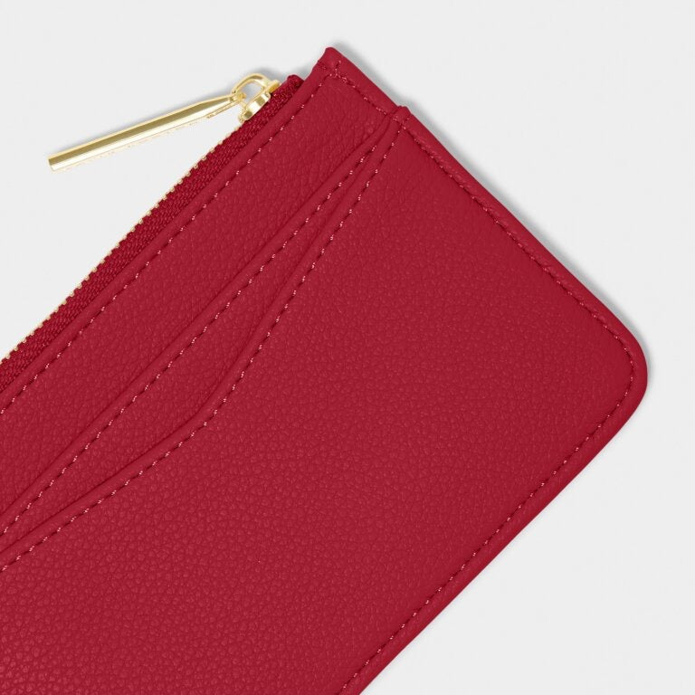 Katie Loxton Hana Coin & Cardholder Purse - Garnet Red