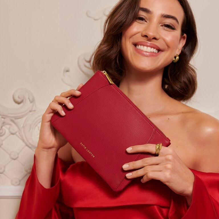 Katie Loxton Hana Pouch - Garnet Red