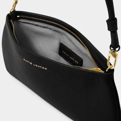 Katie Loxton Asha Clutch/Shoulder Handbag - Black