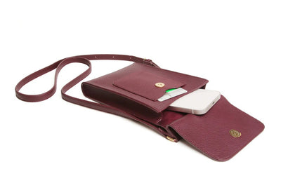 Alice Wheeler Mini Bloomsbury Crossbody Phone Bag - Fig