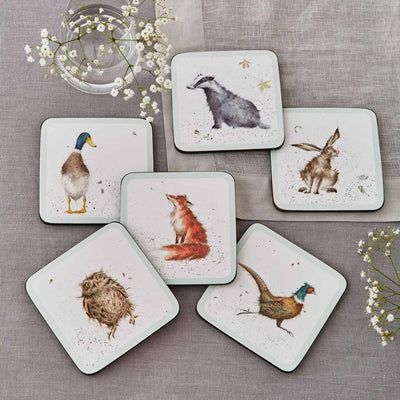 Wrendale Coaster Set - Pack of 6 Assorted