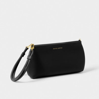 Katie Loxton Asha Clutch/Shoulder Handbag - Black