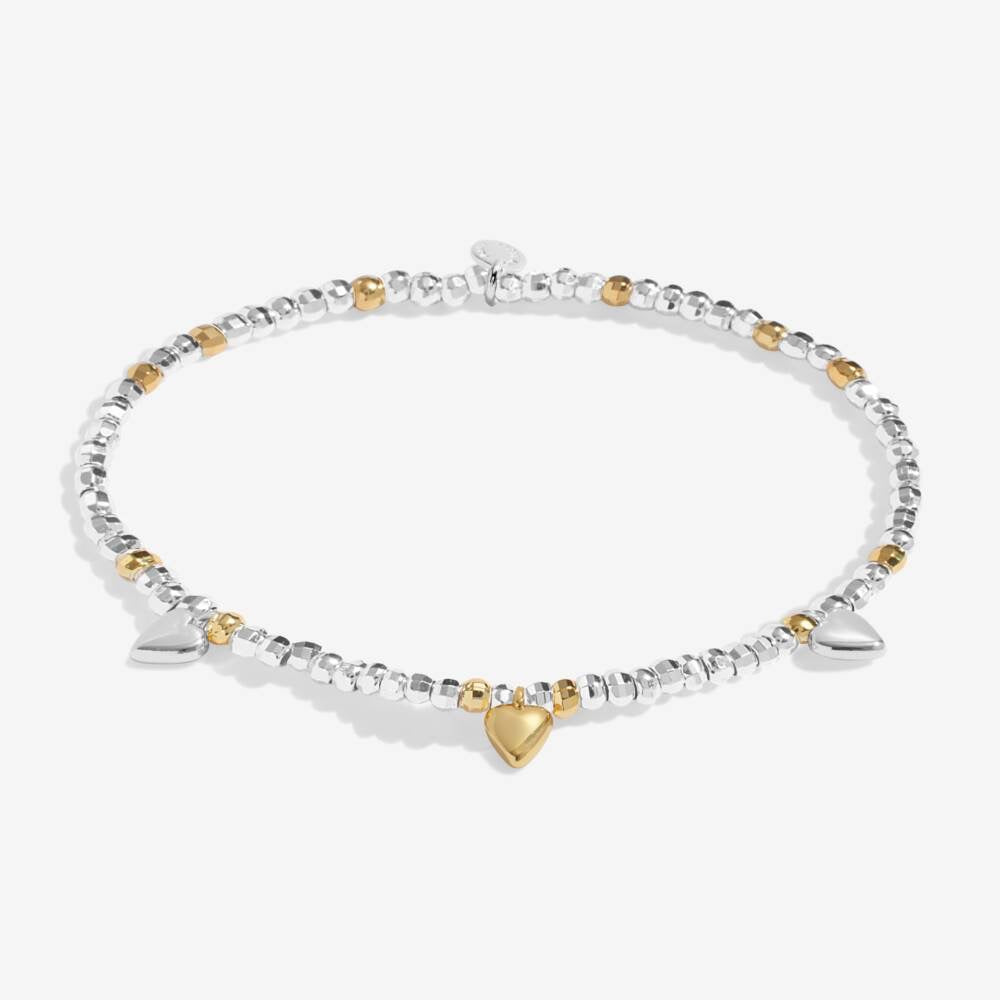 Joma Jewellery Sparkle Confetti - Amazing Sister - Silver &amp; Gold Plated Bracelet