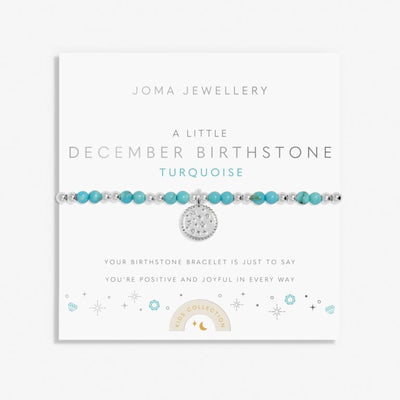 Joma Jewellery - Girls  - A Little December Birthstone Bracelet - Turquoise