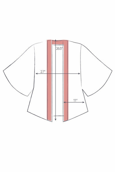 Powder Hummingbird Kimono Jacket - Aqua
