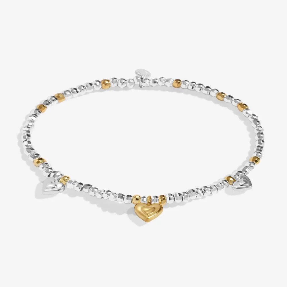 Joma Jewellery Sparkle Confetti - Beautiful Bride - Silver &amp; Gold Plated Bracelet