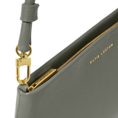 Katie Loxton Asha Clutch/Shoulder Handbag - Graphite Green