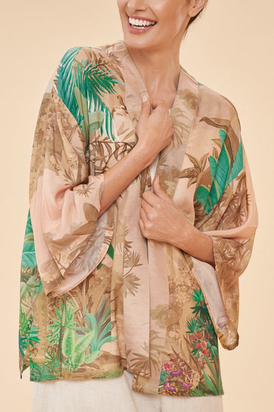 Powder Oasis Kimono Jacket - Coconut