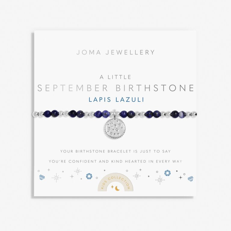 Joma Jewellery - Girls  - A Little September Birthstone Bracelet - Lapis Lazuli