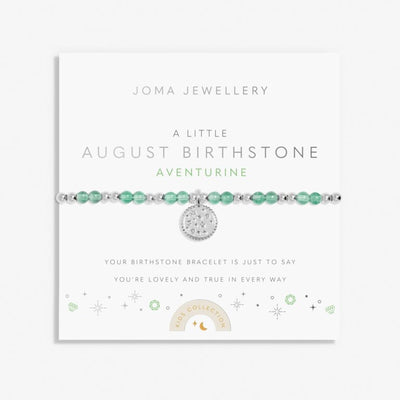 Joma Jewellery - Girls  - A Little August Birthstone Bracelet - Adventurine