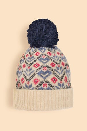 Powder Kristi Bobble Hat - Cream Mix