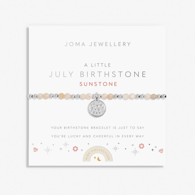 Joma Jewellery - Girls  - A Little July Birthstone Bracelet - Sunstone