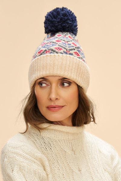 Powder Kristi Bobble Hat - Cream Mix