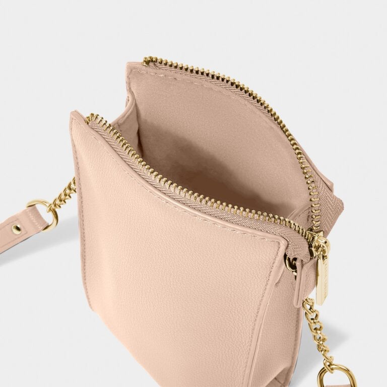 Katie Loxton Zana Mini Slim Phone Crossbody Bag - Nude Pink