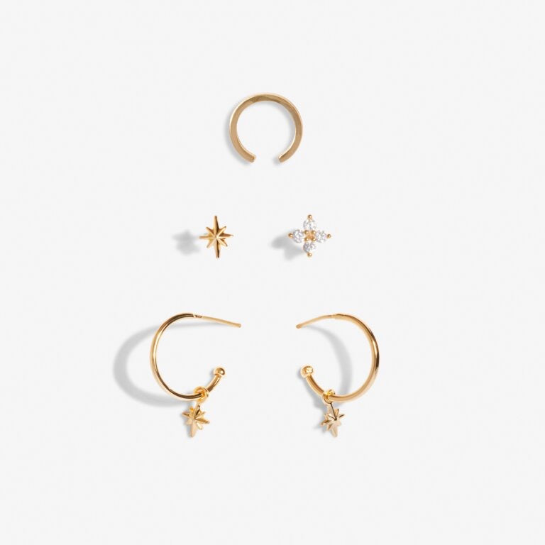 Joma Jewellery - Stacks of Style CZ Earrings Multi Set - Gold