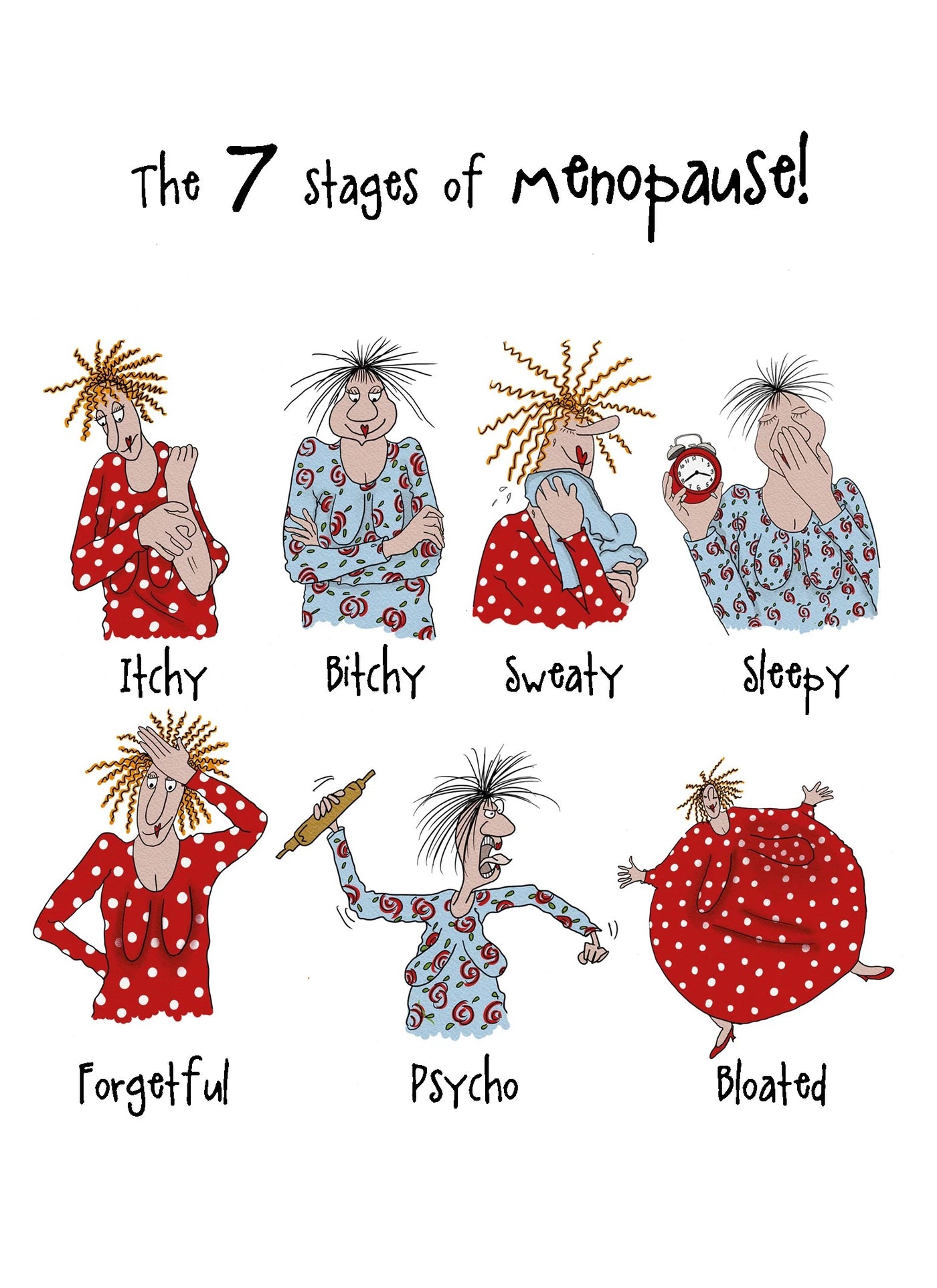 Camilla & Rose Blank Card - 7 Stages of Menopause