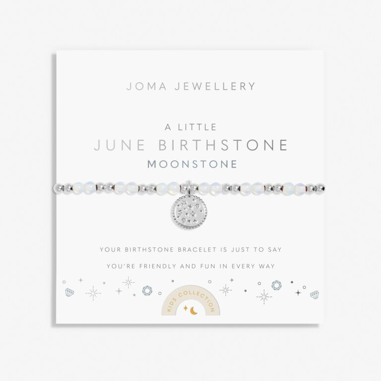 Joma Jewellery - Girls  - A Little June Birthstone Bracelet - Moonstone