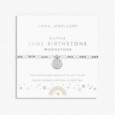 Joma Jewellery - Girls  - A Little June Birthstone Bracelet - Moonstone