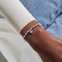 Joma Jewellery - Reva Textured Clover Bracelet - Silver Plated