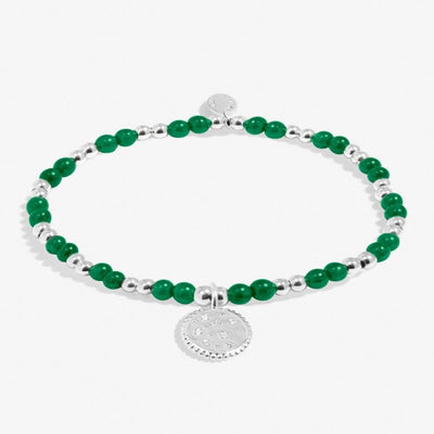 Joma Jewellery - Girls  - A Little May Birthstone Bracelet - Green Agate