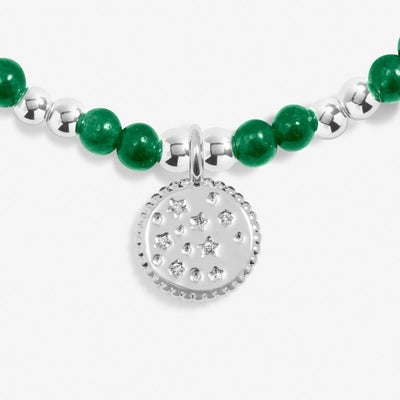 Joma Jewellery - Girls  - A Little May Birthstone Bracelet - Green Agate