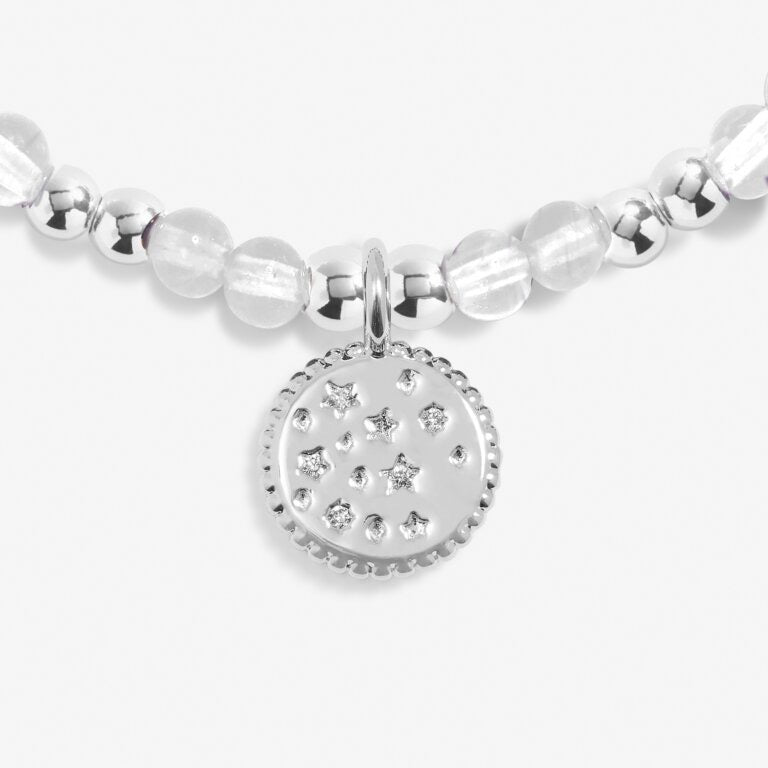 Joma Jewellery - Girls  - A Little April Birthstone Bracelet - Rock Crystal