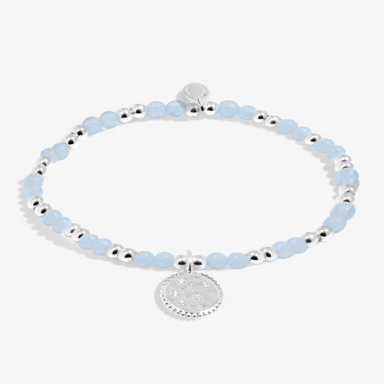 Joma Jewellery - Girls  - A Little March Birthstone Bracelet - Aqua Crystal