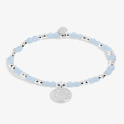 Joma Jewellery - Girls  - A Little March Birthstone Bracelet - Aqua Crystal