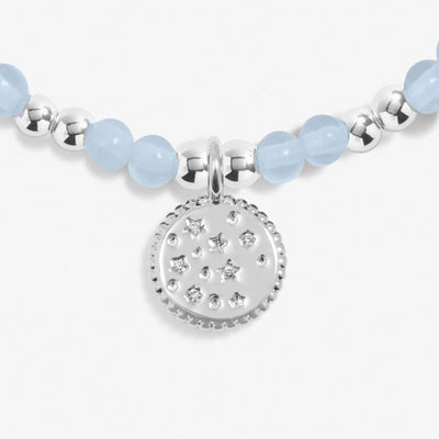 Joma Jewellery - Girls  - A Little March Birthstone Bracelet - Aqua Crystal