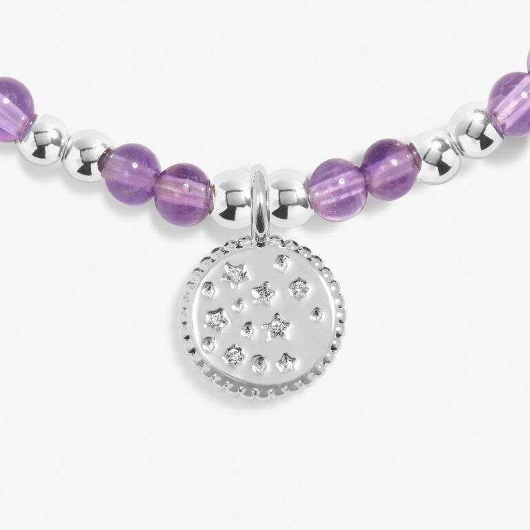 Joma Jewellery - Girls  - A Little February Birthstone Bracelet - Amethyst