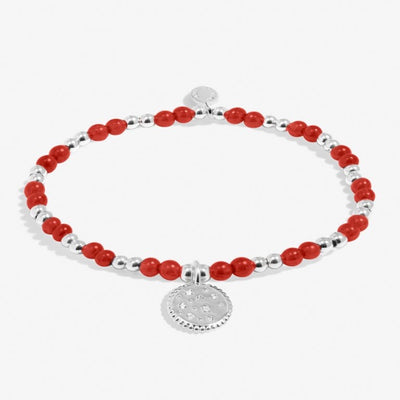 Joma Jewellery - Girls  - A Little January Birthstone Bracelet - Garnet