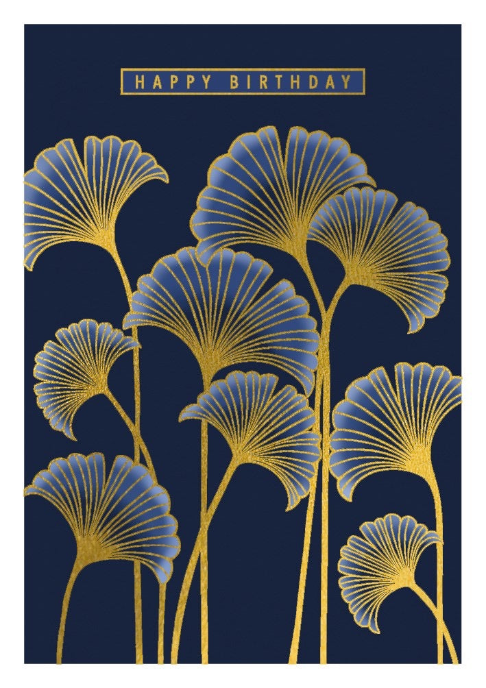 The Art File -  Deco Dandelions Birthday Card