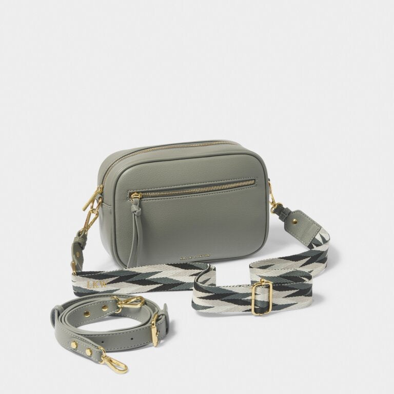 Katie Loxton Hallie Double Strap Crossbody Bag - Graphite Green