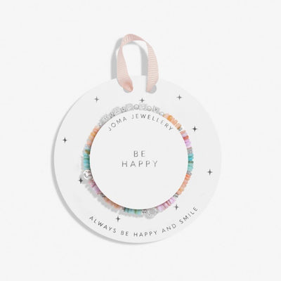 Joma Jewellery - Girls  - Happy Little Moments Bracelet - Be Happy