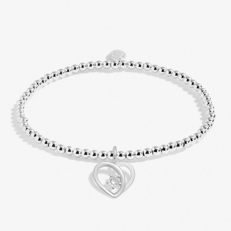 Joma Jewellery A Little 'Merry Christmas Lovely Daughter' Silver Heart Bracelet