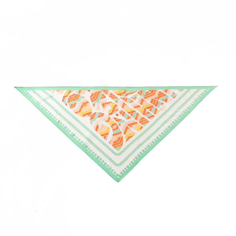 Park Lane Neck Scarf - Green And Orange
