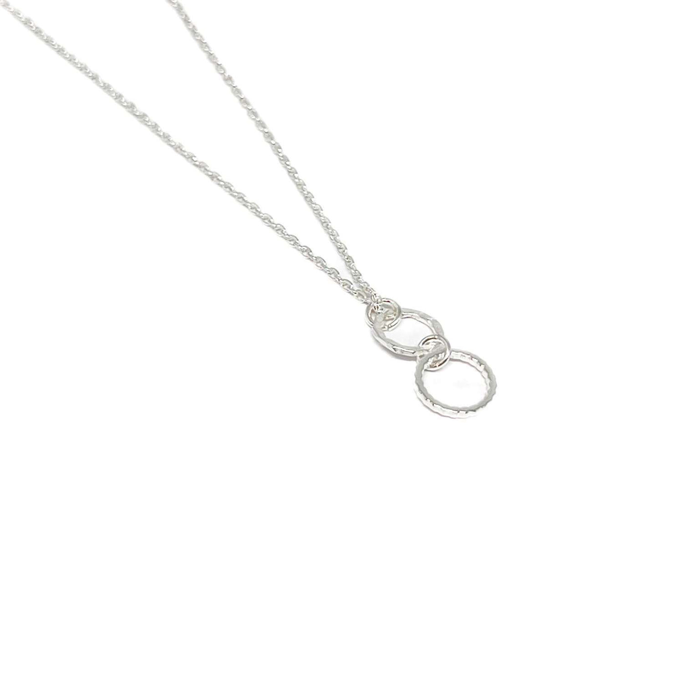Lena Double Circle - Silver - Clementine Jewellery