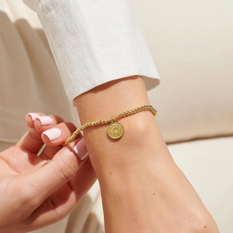 Joma Jewellery  - A little 60th Birthday Gold Disc Bracelet