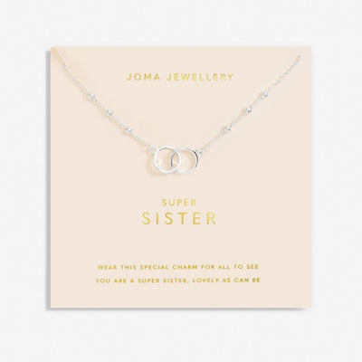 Joma Jewellery - Forever Yours - Super Sister Silver Hoops Necklace