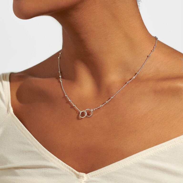 Joma Jewellery - Forever Yours - Super Sister Silver Hoops Necklace