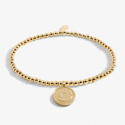 Joma Jewellery  - A little 50th Birthday Gold Disc Bracelet