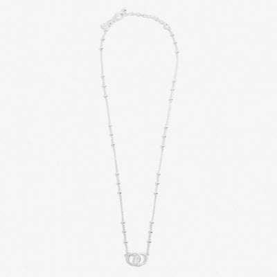 Joma Jewellery - Forever Yours - Super Sister Silver Hoops Necklace