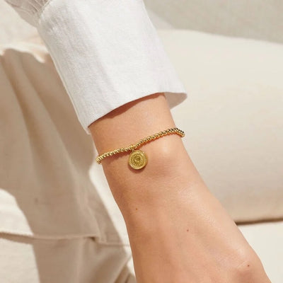 Joma Jewellery  - A little 40th Birthday Gold Disc Bracelet