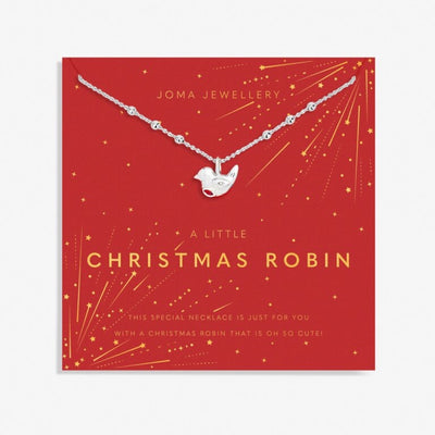 Joma Jewellery A Little 'Christmas Robin' Silver Necklace