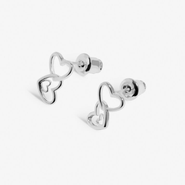 Joma Jewellery - Forever Yours - Happy 21st Birthday - Interlinked Heart Earrings